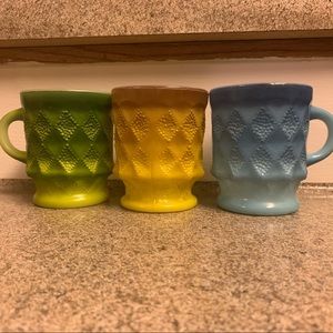 Vintage Anchor Hocking Fire King Cups